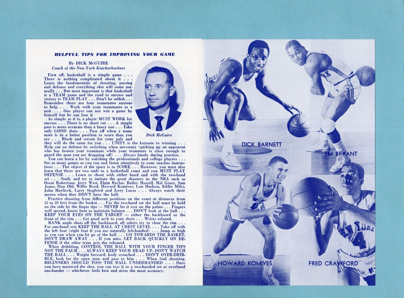 1967-68 New York Knicks Special Campers Edition Newsletter Walt Frazier Rookie