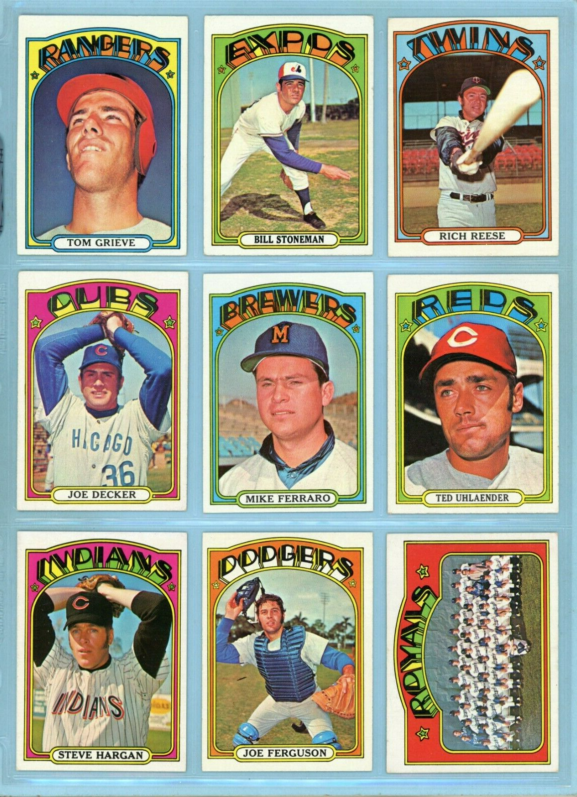 1972 Topps Starter Set Lot of 115 Diff Semi-High Number Baseball Cards Ex/Ex+