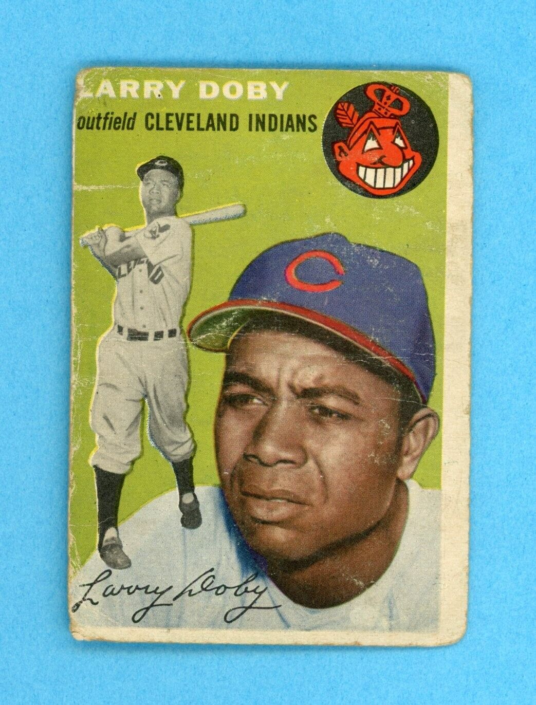 1954 Topps #70 Larry Doby Cleveland Indians Baseball Card Low Grade