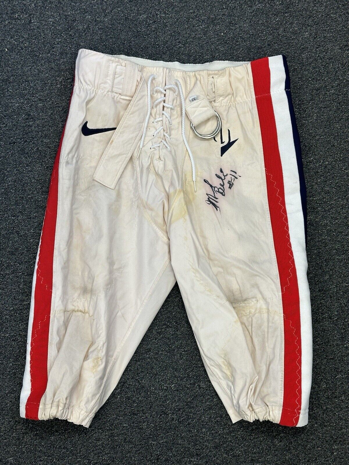 c. 2005 Michael Bell #11 Arizona GAME USED AUTO Nike NCAA College Football Pants