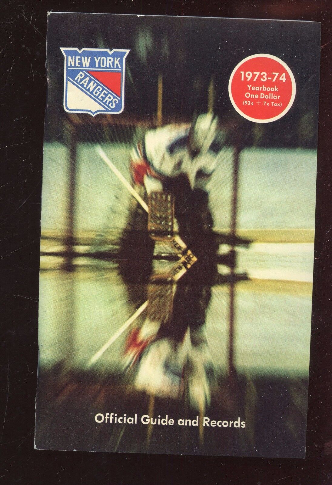 1973/1974 NHL Hockey New York Rangers Yearbook NRMT