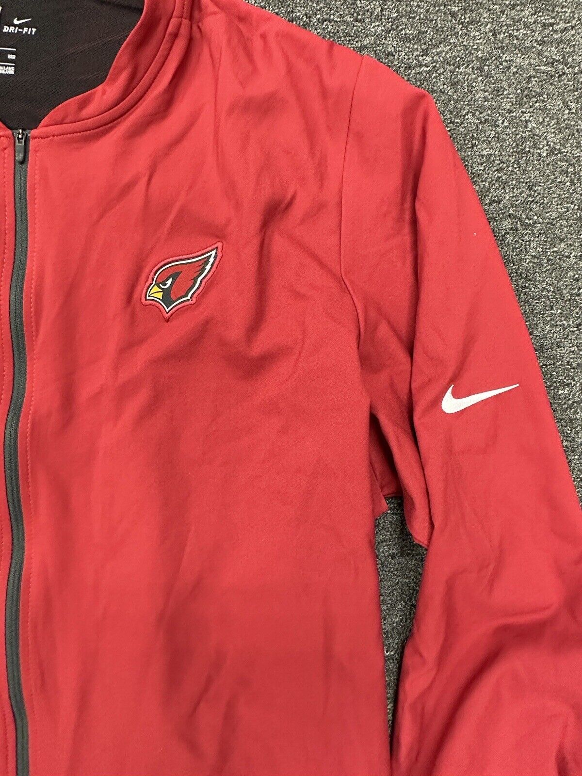 Larry Fitzgerald Arizona Cardinals #11 HOF GAME USED Red Nike Zippered Jacket