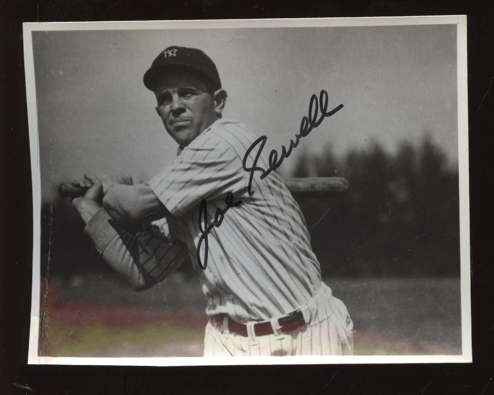 Joe Sewell New York Yankees Autographed 4 X 5 Photo Hologram