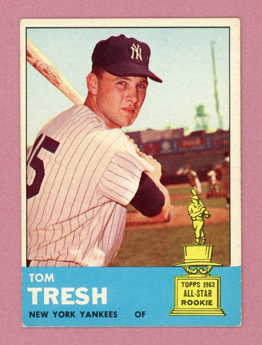 1963 Topps #470 Tom Tresh New York Yankees Baseball Card EX - EX+