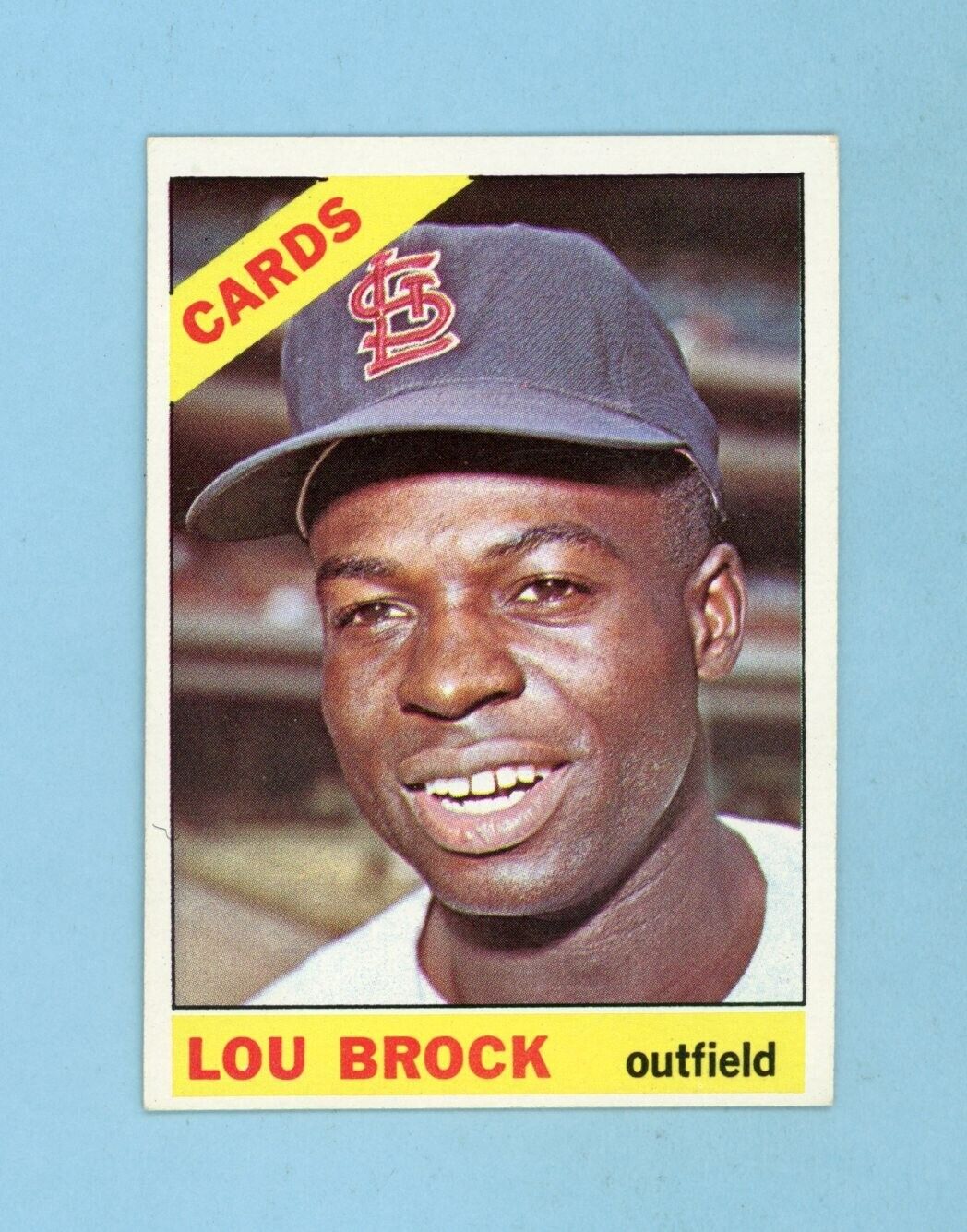 1966 Topps #125 Lou Brock St. Louis Cardinals Baseball Card EX+-Ex/Mt tpm lse