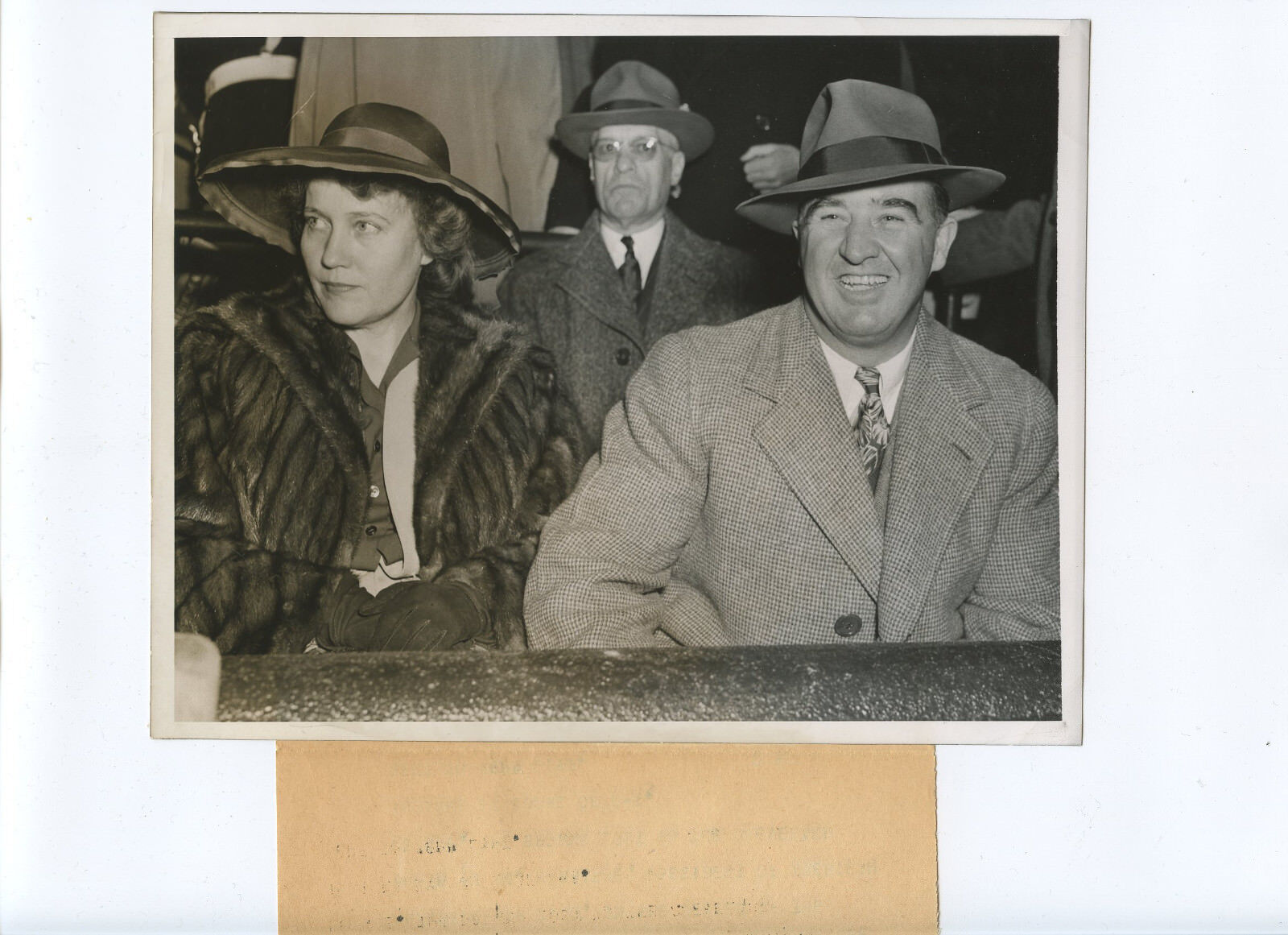 Original May 3 1945 Happy Chandler & Wife 7 X 9 Wire Photo