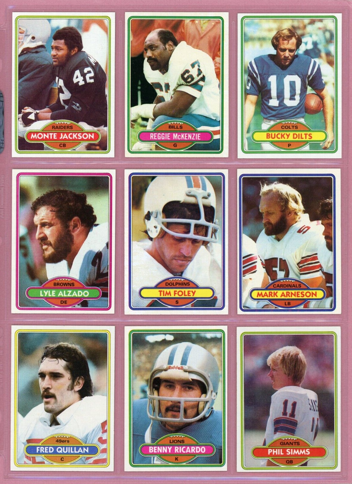 1980 Topps Complete Set of 528 Football Cards Ex/Mt - NM