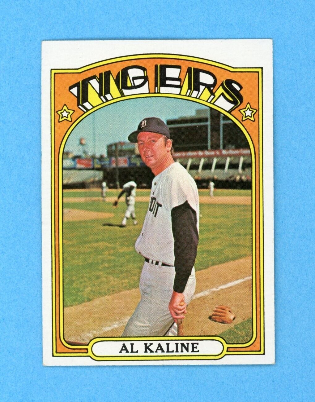 1972 Topps #600 Al Kaline Detroit Tigers Semi-High Num Baseball Card E/M ap vltw