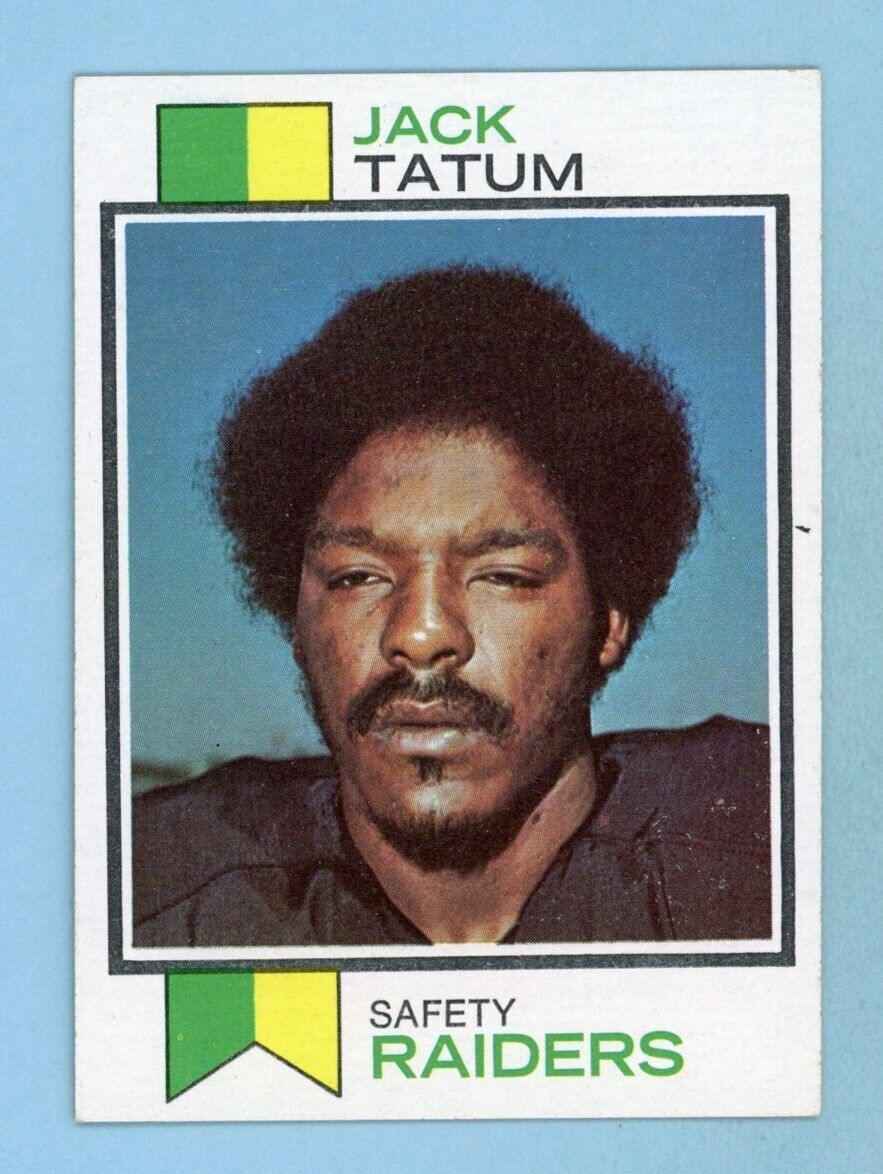 1973 Topps #288 Jack Tatum Oakland Raiders Rookie Football Card EX+-Ex/Mt pt mk