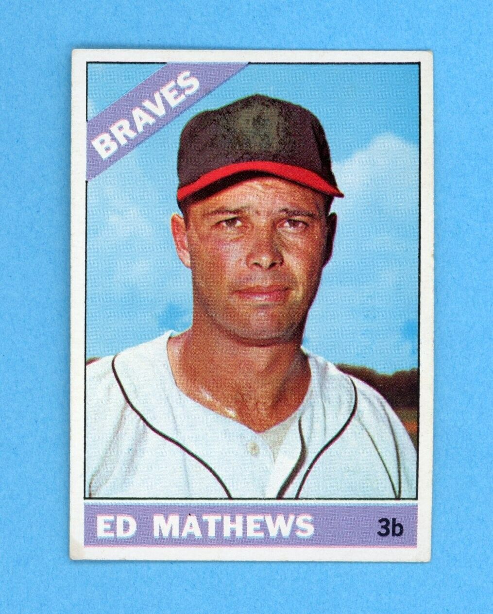 1966 Topps #200 Eddie Mathews Atlanta Braves Baseball Card E++ - E/M ap lht sta