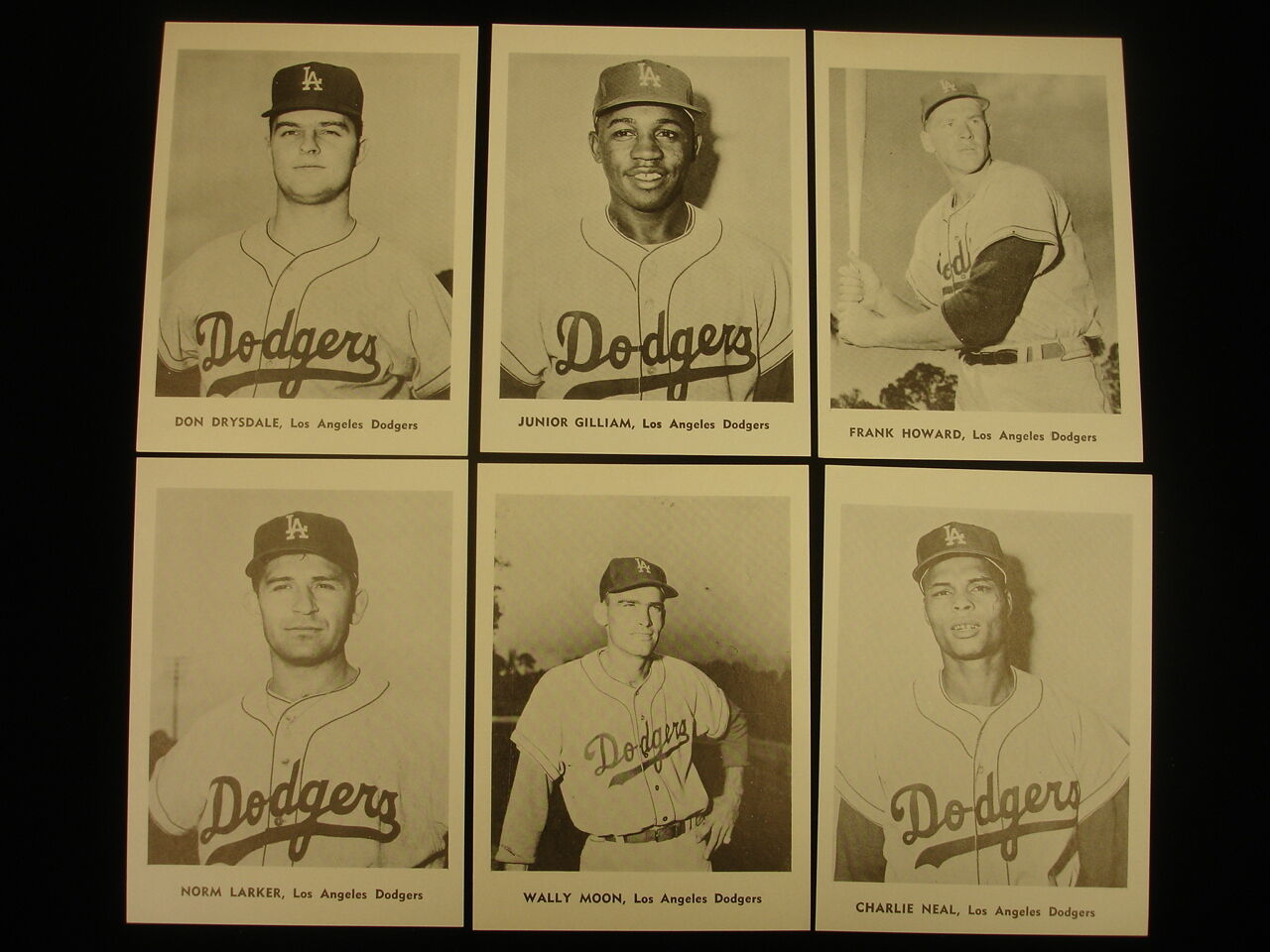 Set of 12 1960's Jay Publishing Los Angeles Dodgers Photographs