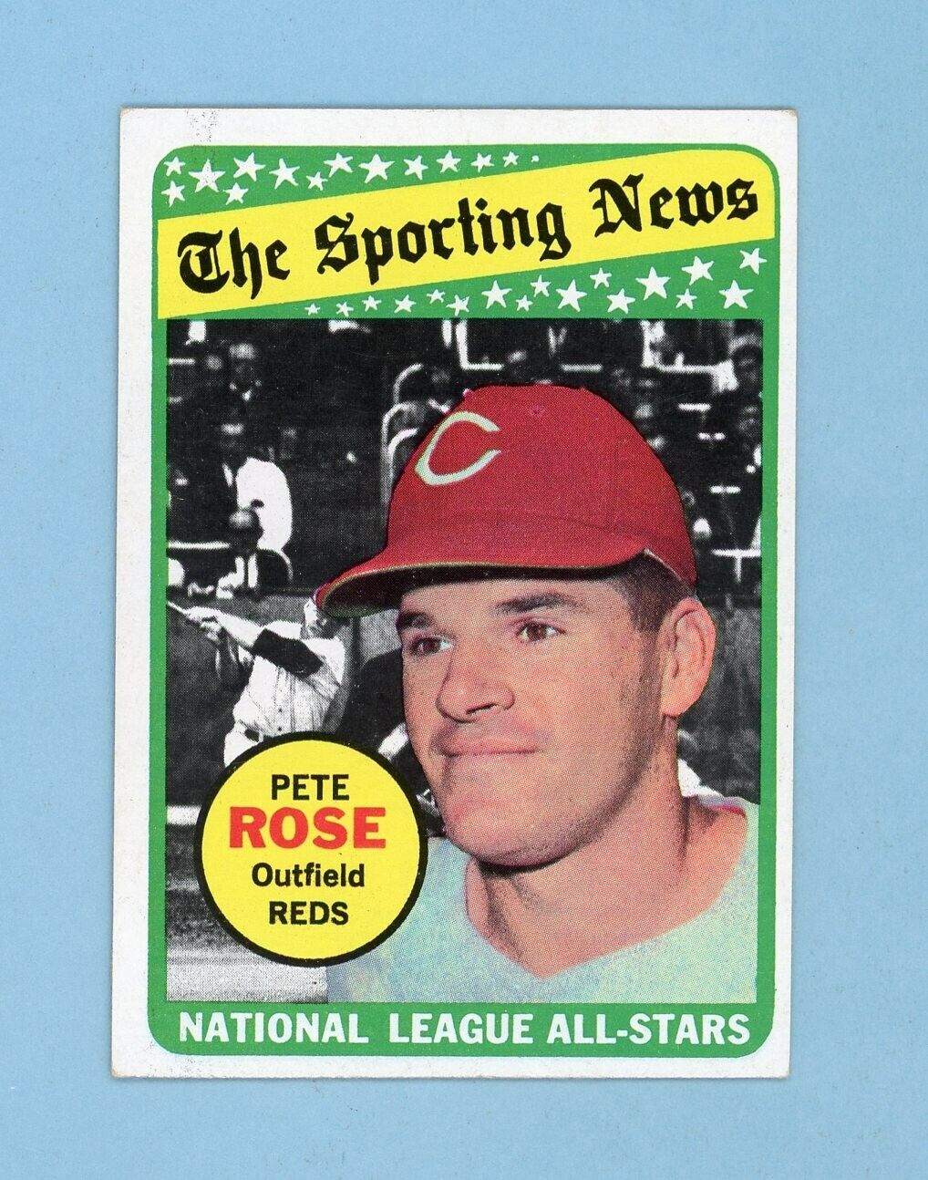 1969 Topps #424 Pete Rose All-Star Cincinnati Reds Baseball Card EX+