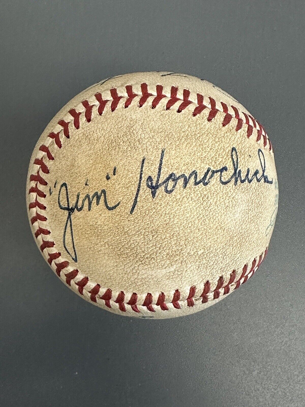 4-11-73 AL Umpires MULTI SIGNED Official Baseball 4 sig w/ DiMuro Frantz Odom +