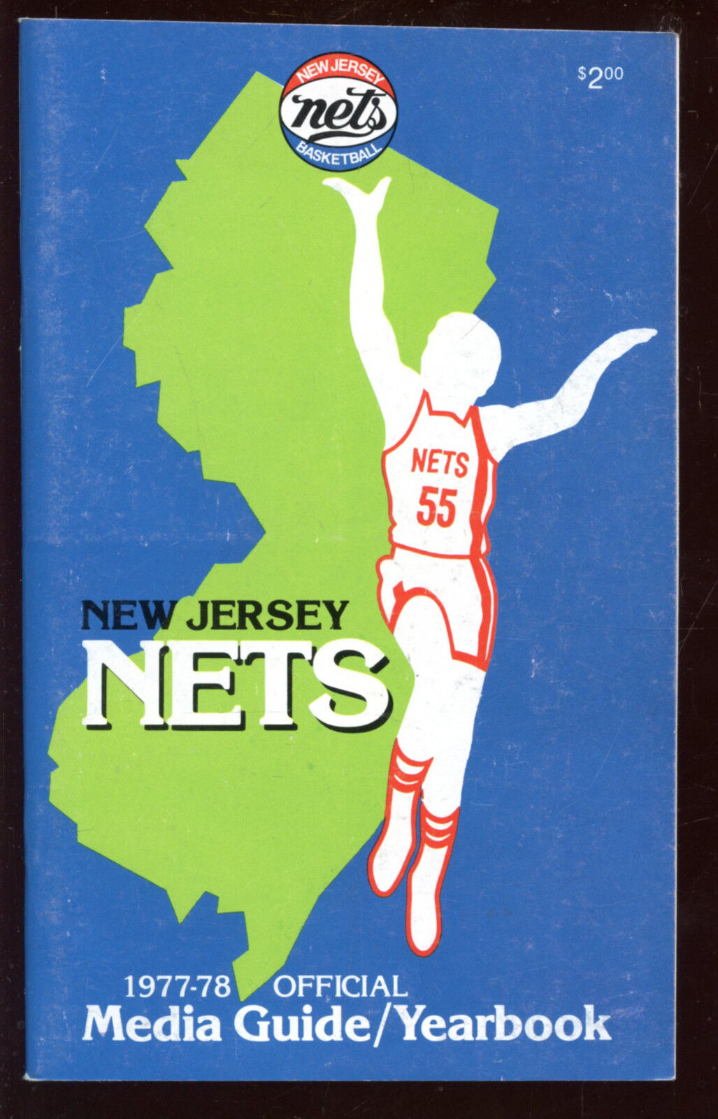 1977/1978 NBA Basketball New Jersey Nets Media Guide EX+