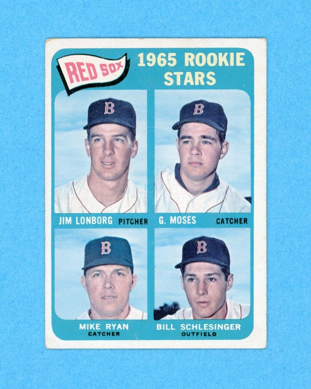 1965 Topps #573 Jim Lonborg Boston Red Sox Rookie Baseball Card V/E discolored