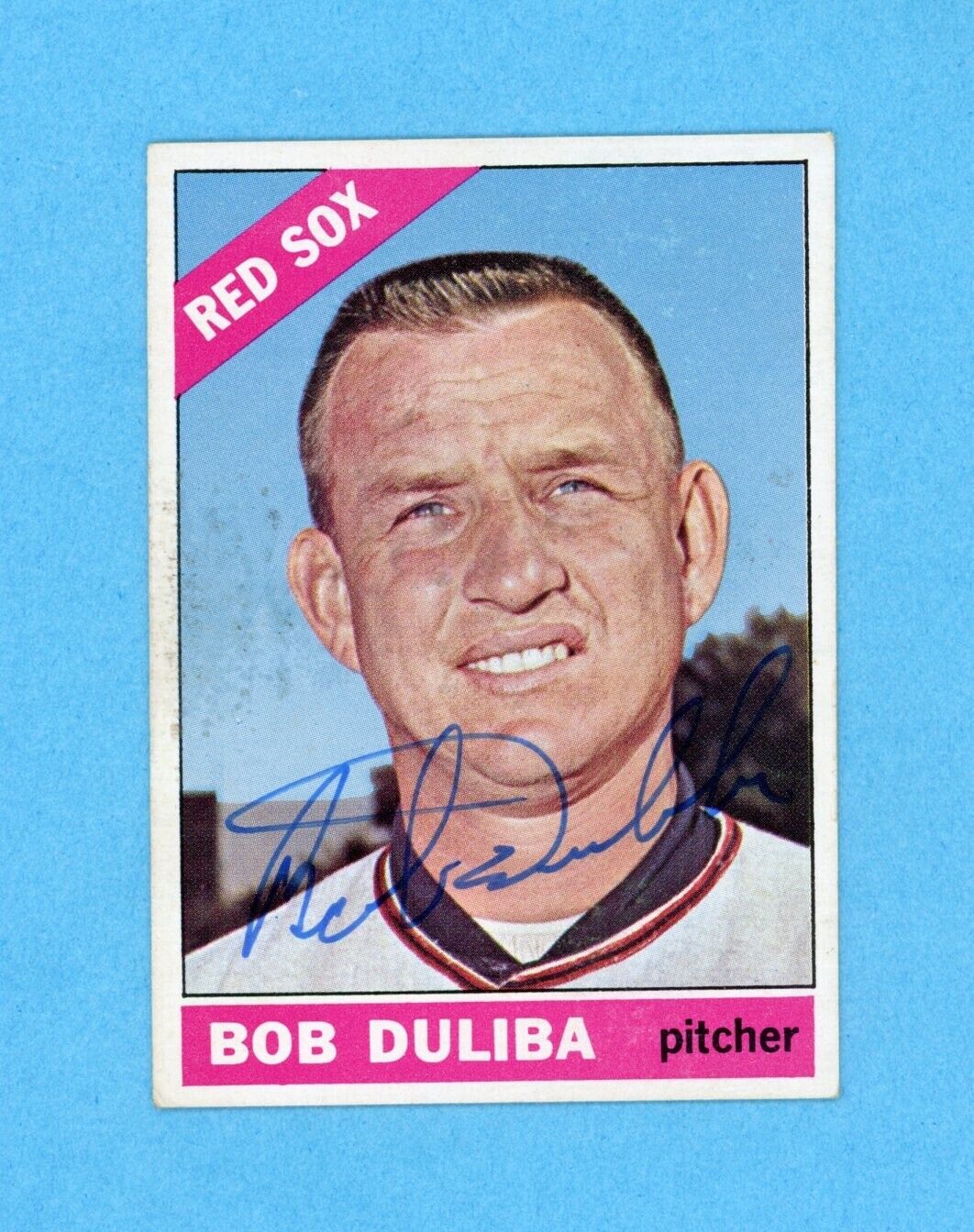 Bob Duliba 1966 Topps Signed Card #53 Auto w B&E Hologram