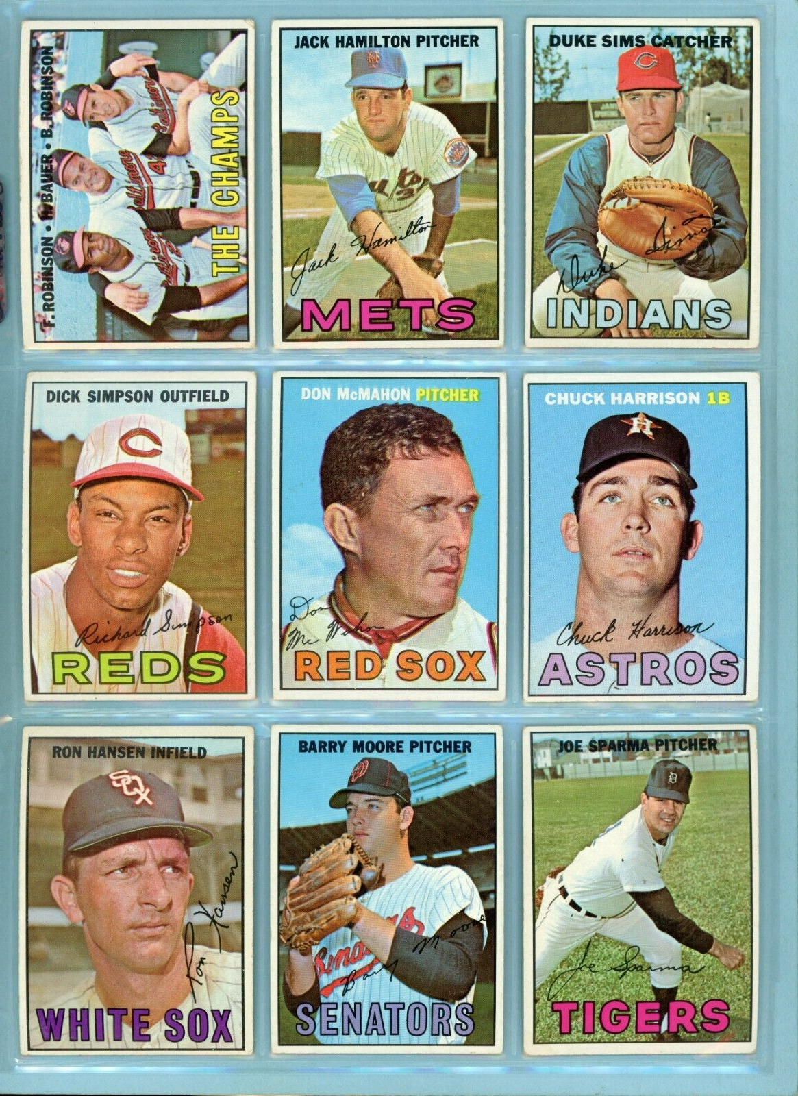 1967 Topps Starter Set Lot of 212 Different Baseball Cards Vg/Ex - EX