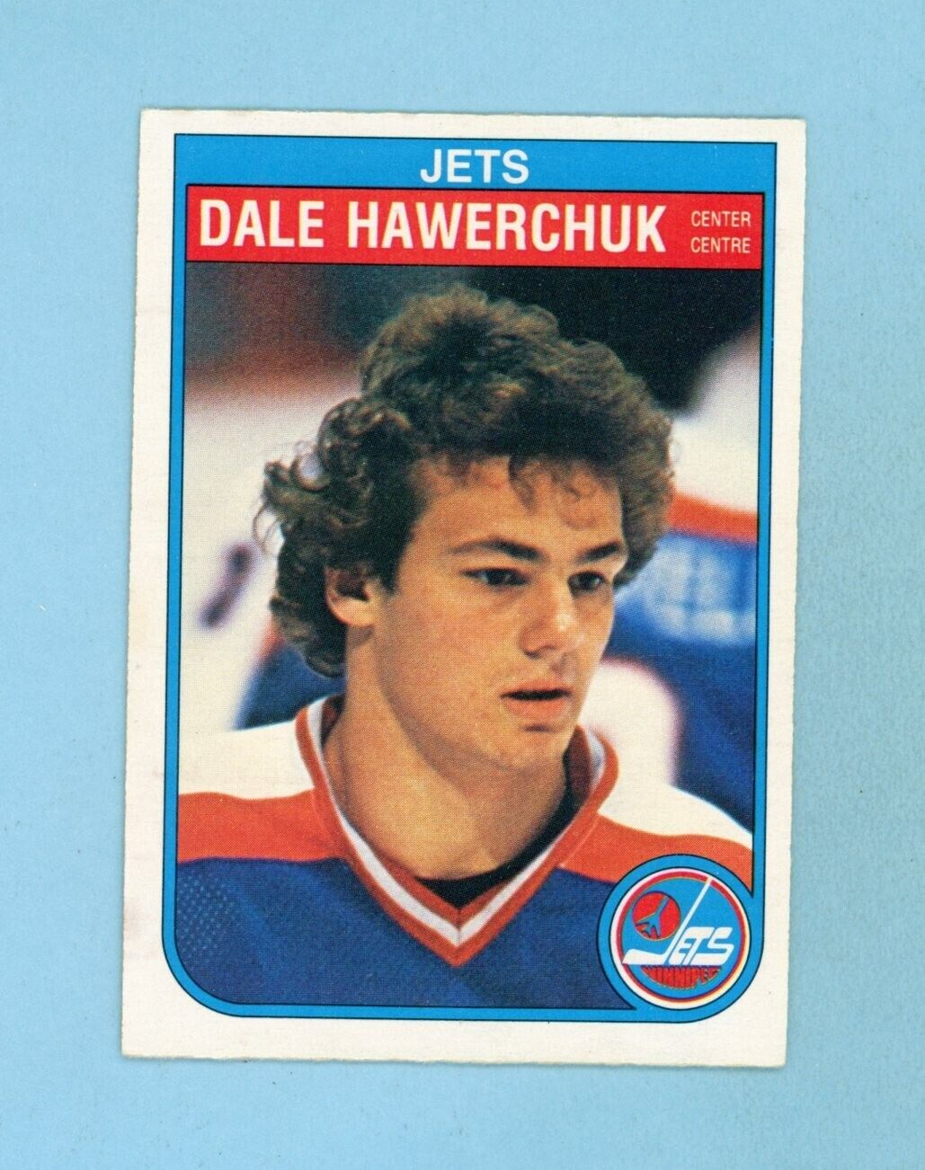 1982-83 O-Pee-Chee #380 Dale Hawerchuk Winnipeg Jets Rookie Hockey Card Ex-Mt