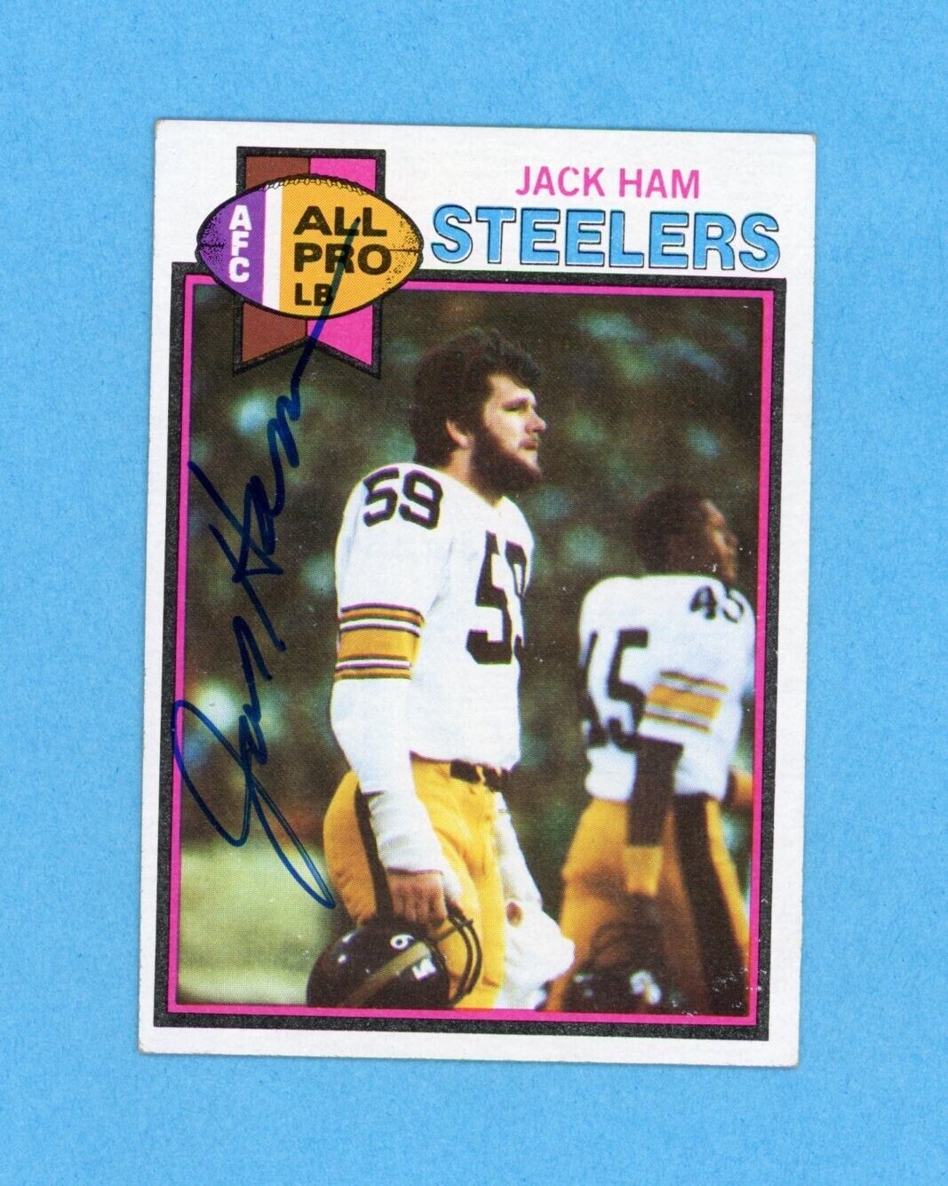 1979 Jack Ham Signed Topps Card #320 • Auto with B&E Hologram