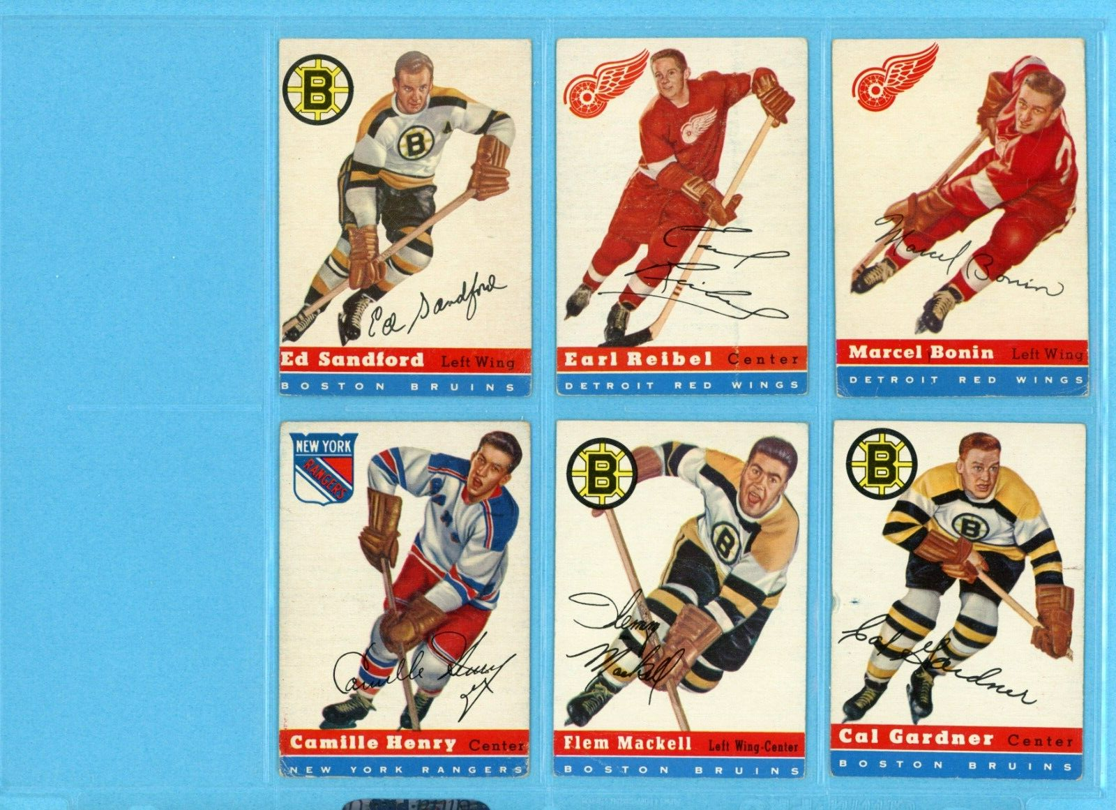 1954-55 Topps Starter Set Lot of 14 Different Hockey Cards VG sbsl