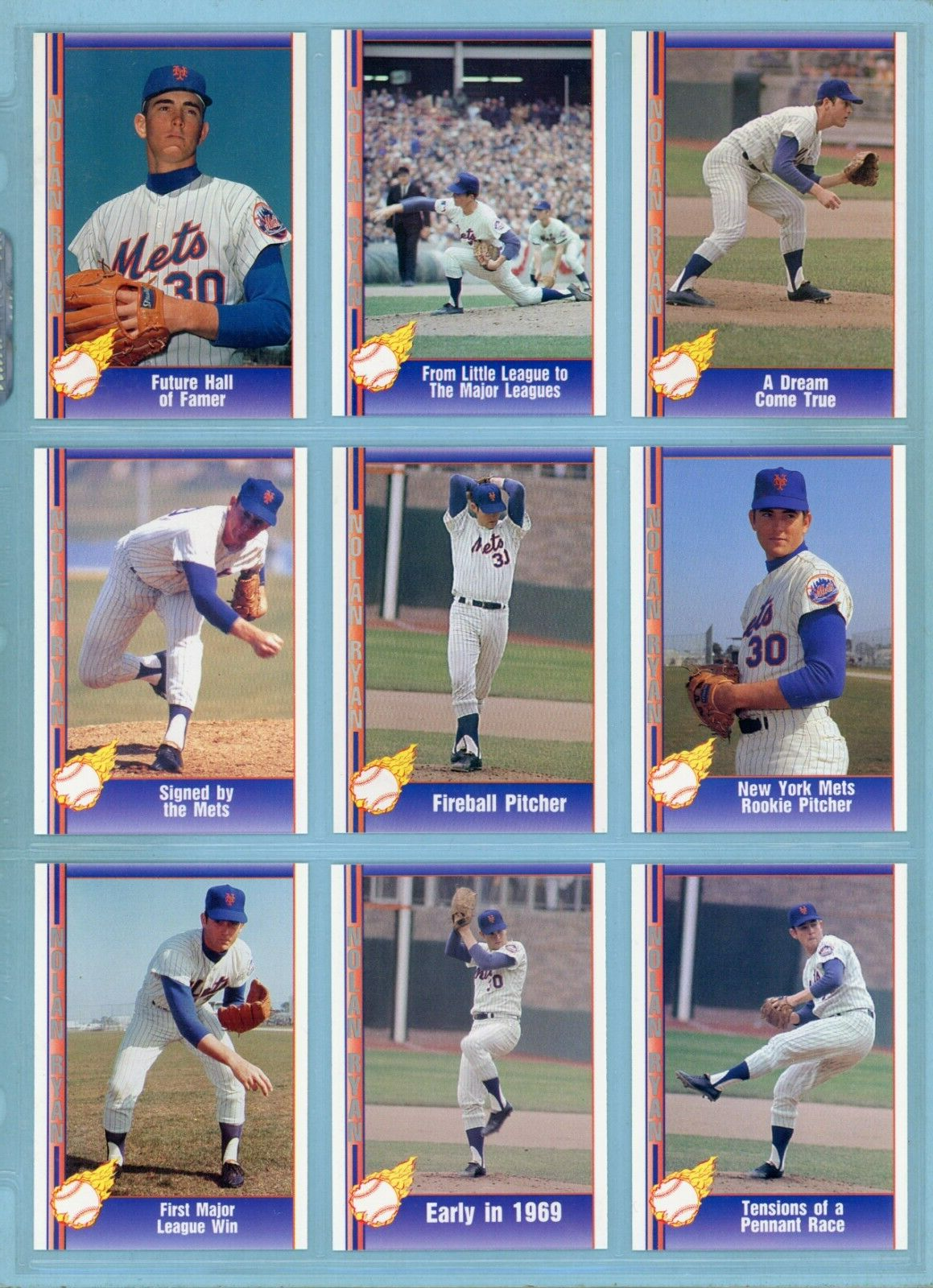 1991, 1992, 1993 Pacific Nolan Ryan Texas Express 3 Sets of Baseball Cards NM