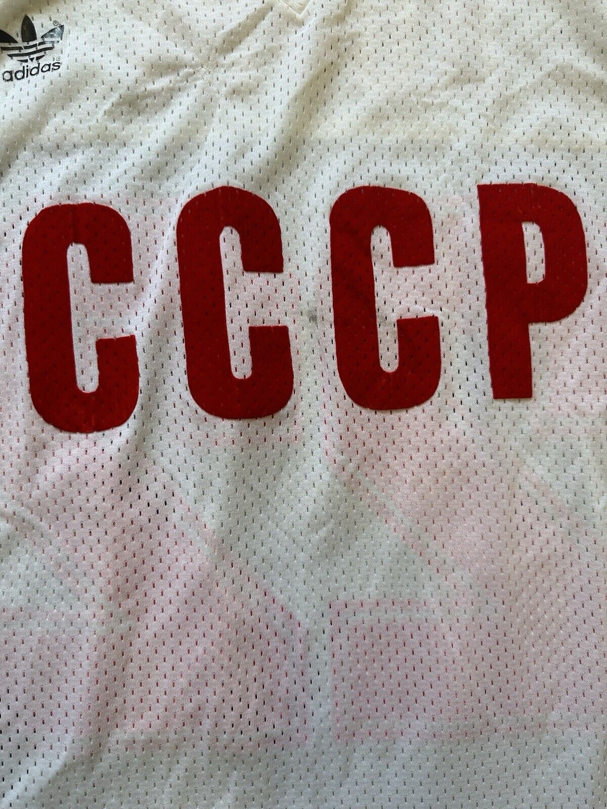 1985 Vladimir Kovin CCCP (Russia) GAME USED IIHF Adidas Road Hockey Jersey #22