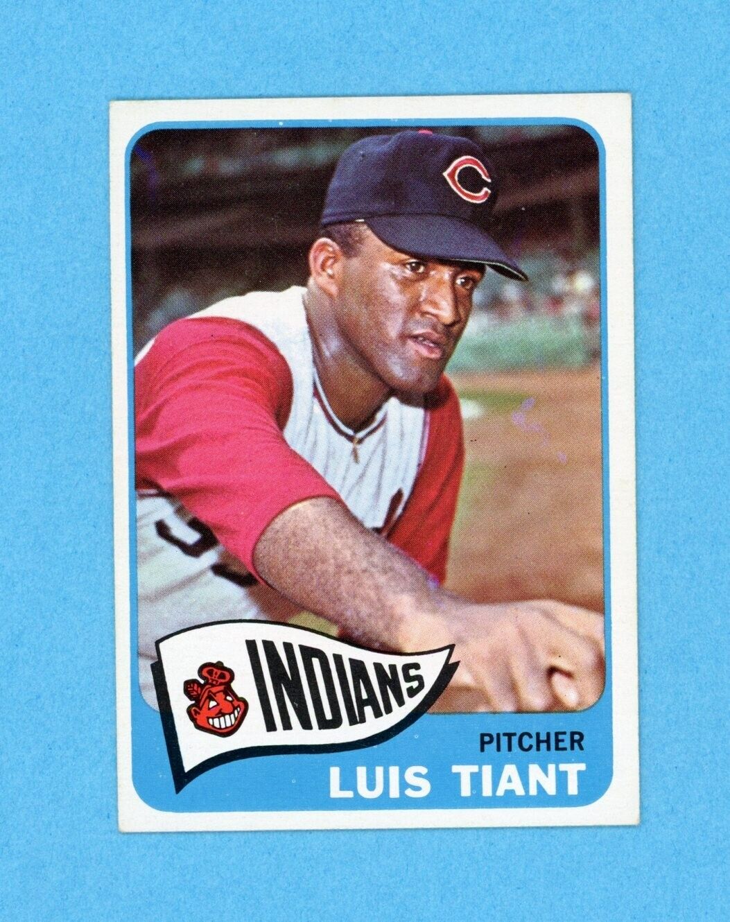 1965 Topps #145 Luis Tiant Cleveland Indians Rookie Baseball Card EX+-Ex/Mt