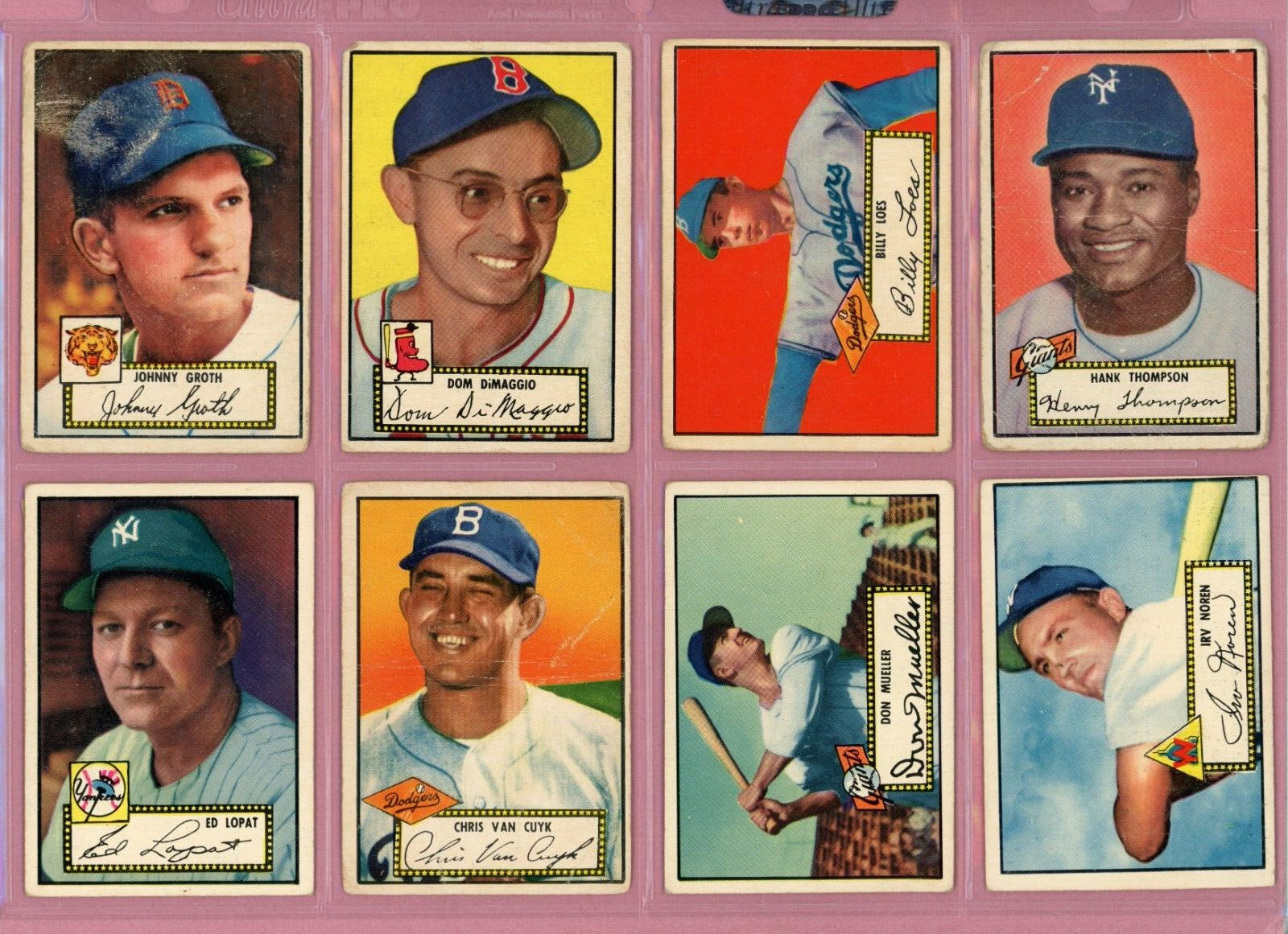 1952 Topps Starter Set Lot of 37 Different Baseball Cards Low Grade