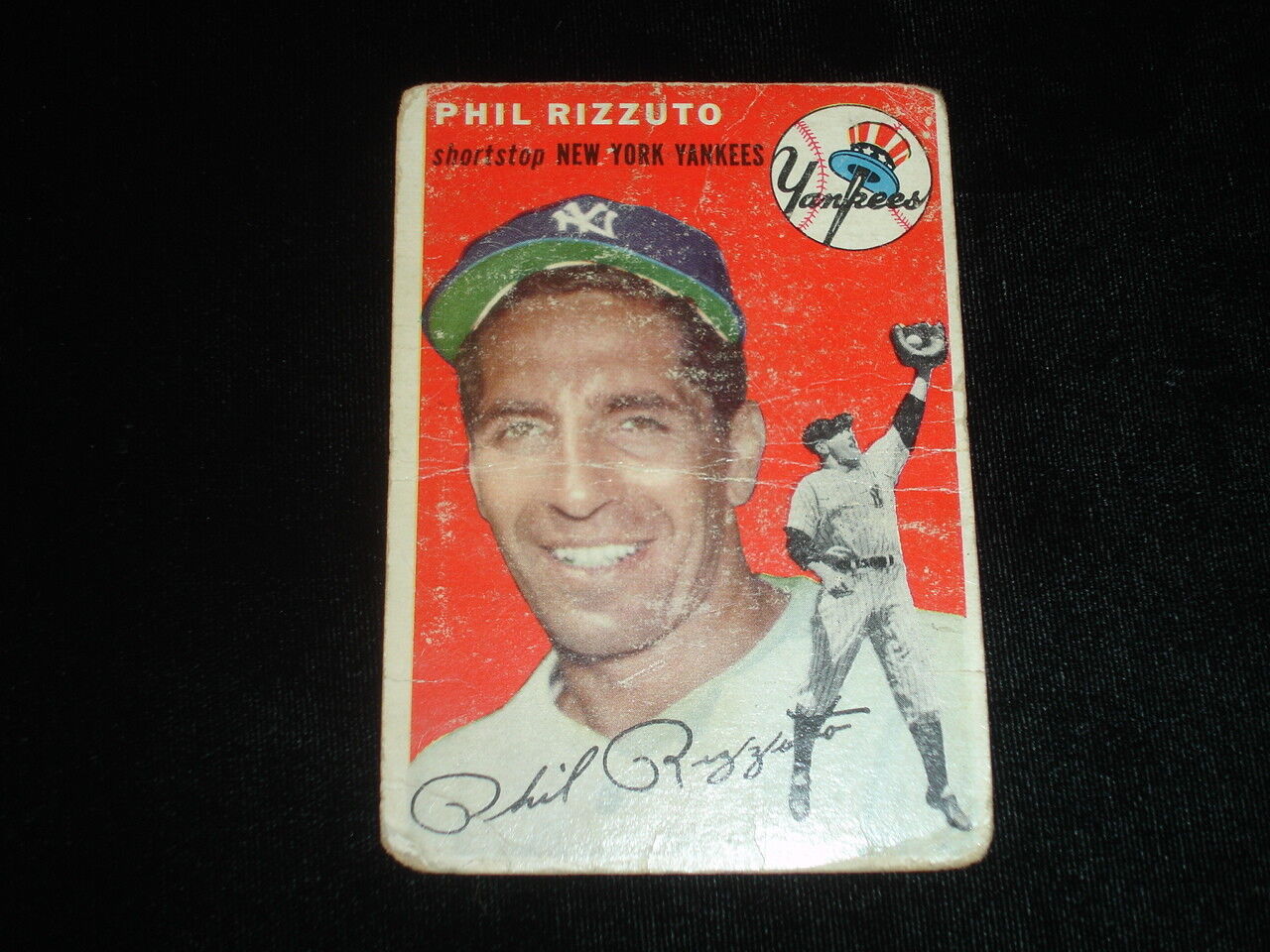 1954 Topps Phil Rizzuto Baseball Card-NY Yankees-#17-low grade