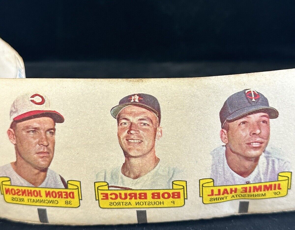 1966 Topps Rub-Offs Uncut Roll of 105 w/ 5 Mickey Mantles