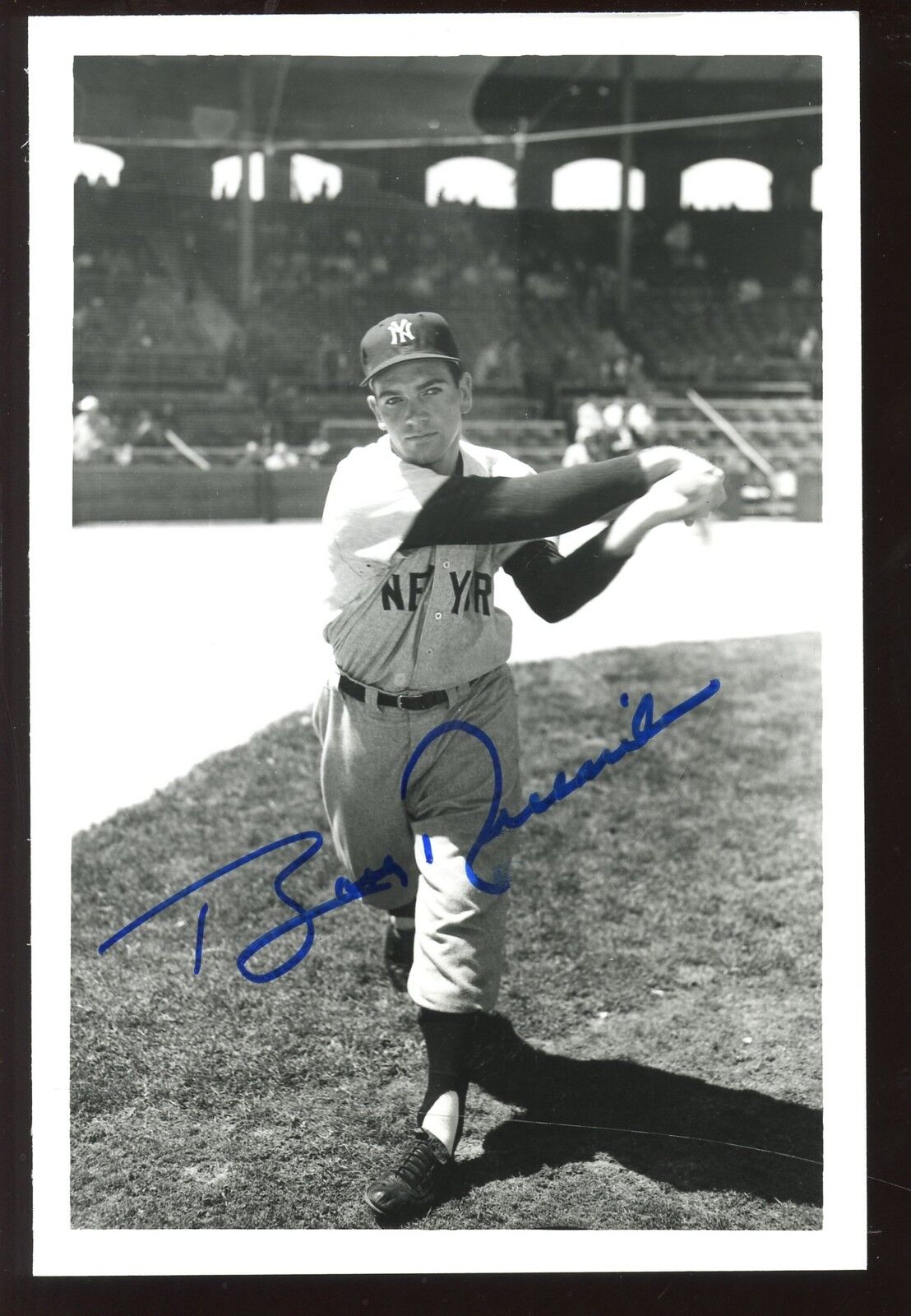 Bobby Richardson New York Yankees Autographed 4 X 6 B & W Photo Hologram