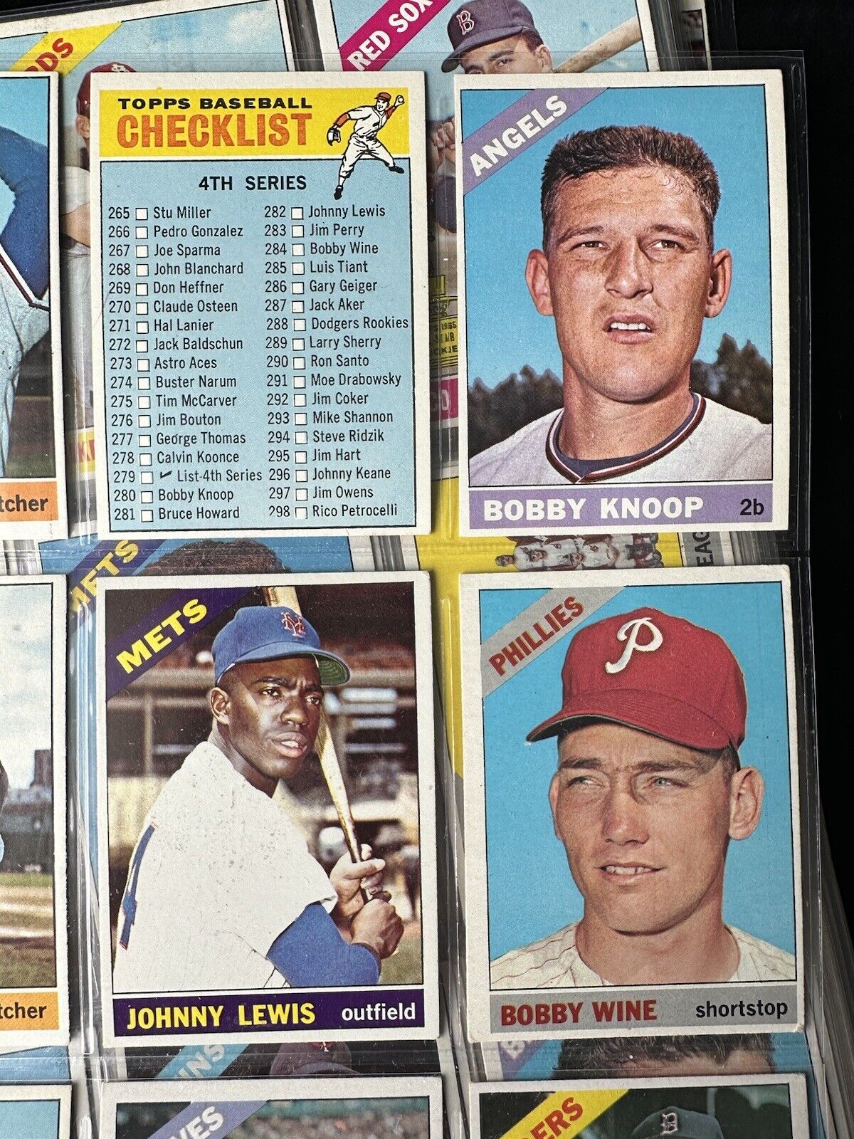 1966 Topps Baseball Starter Set / Lot of 279 Different w/ Semi-Stars   Solid EX