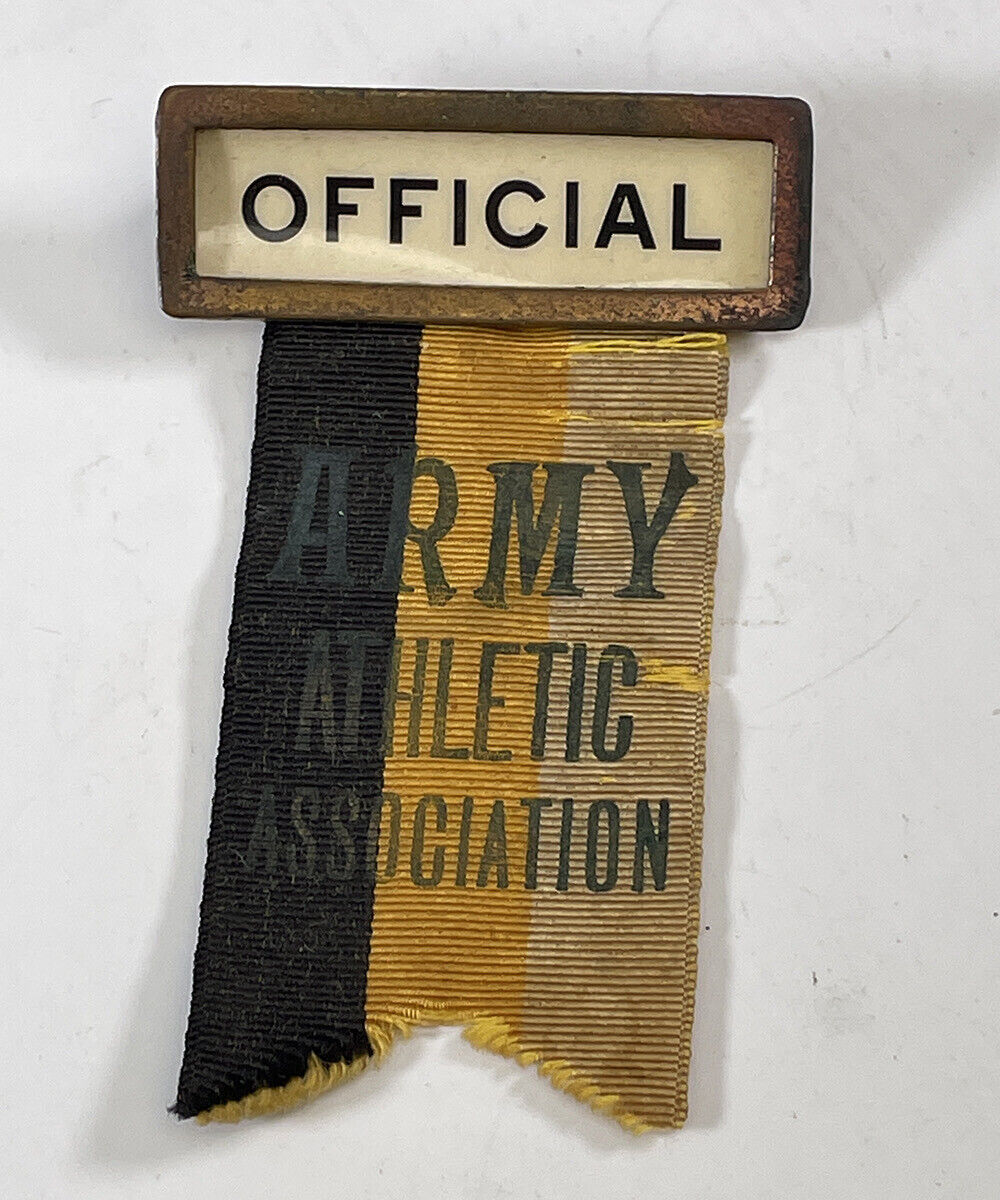 Vintage West Point Army Athletic Association “Official” Official’s Pin & Ribbon