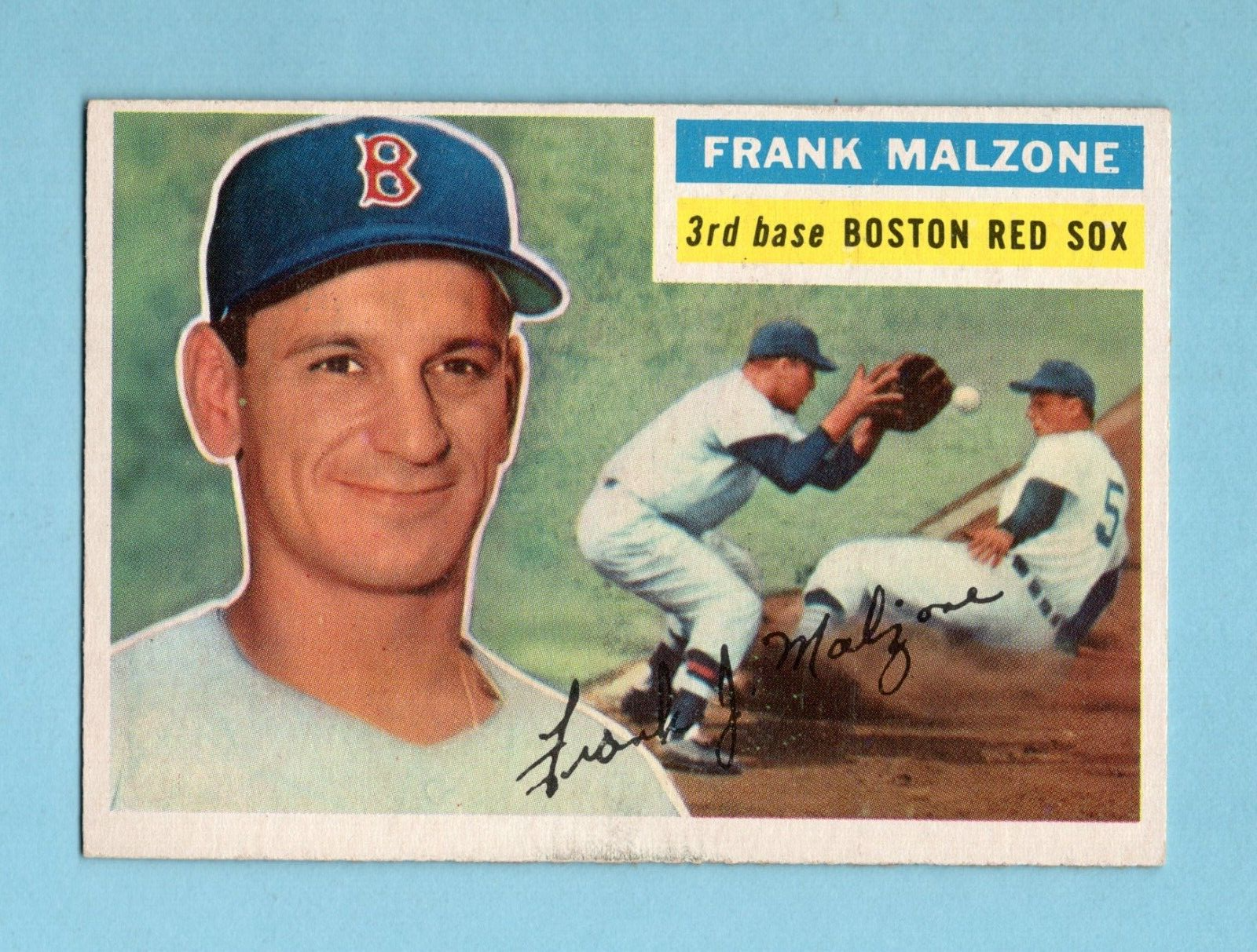 1956 Topps #304 Frank Malzone Boston Red Sox Baseball Card Ex/Mt pm