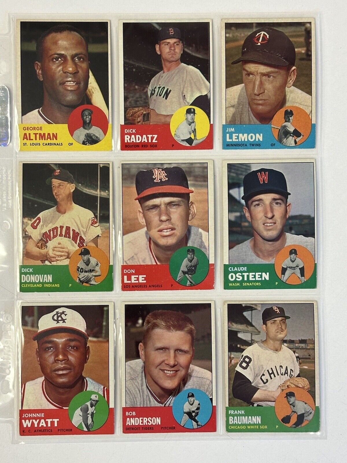 1963 Topps Baseball Starter Set Lot of 159 Different Overall EX , few lesser