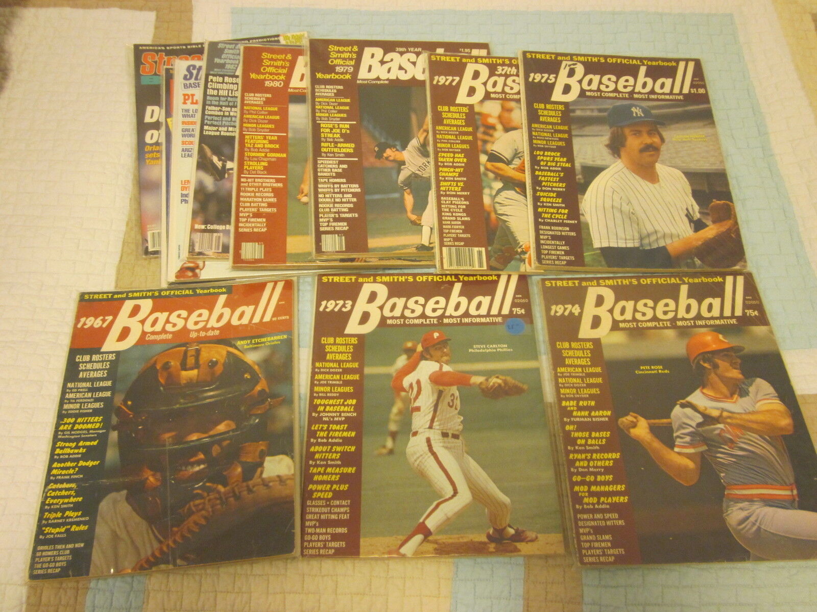 1967/2000 Street & Smith Baseball Yearbooks 11 Different  EX+/NRMT