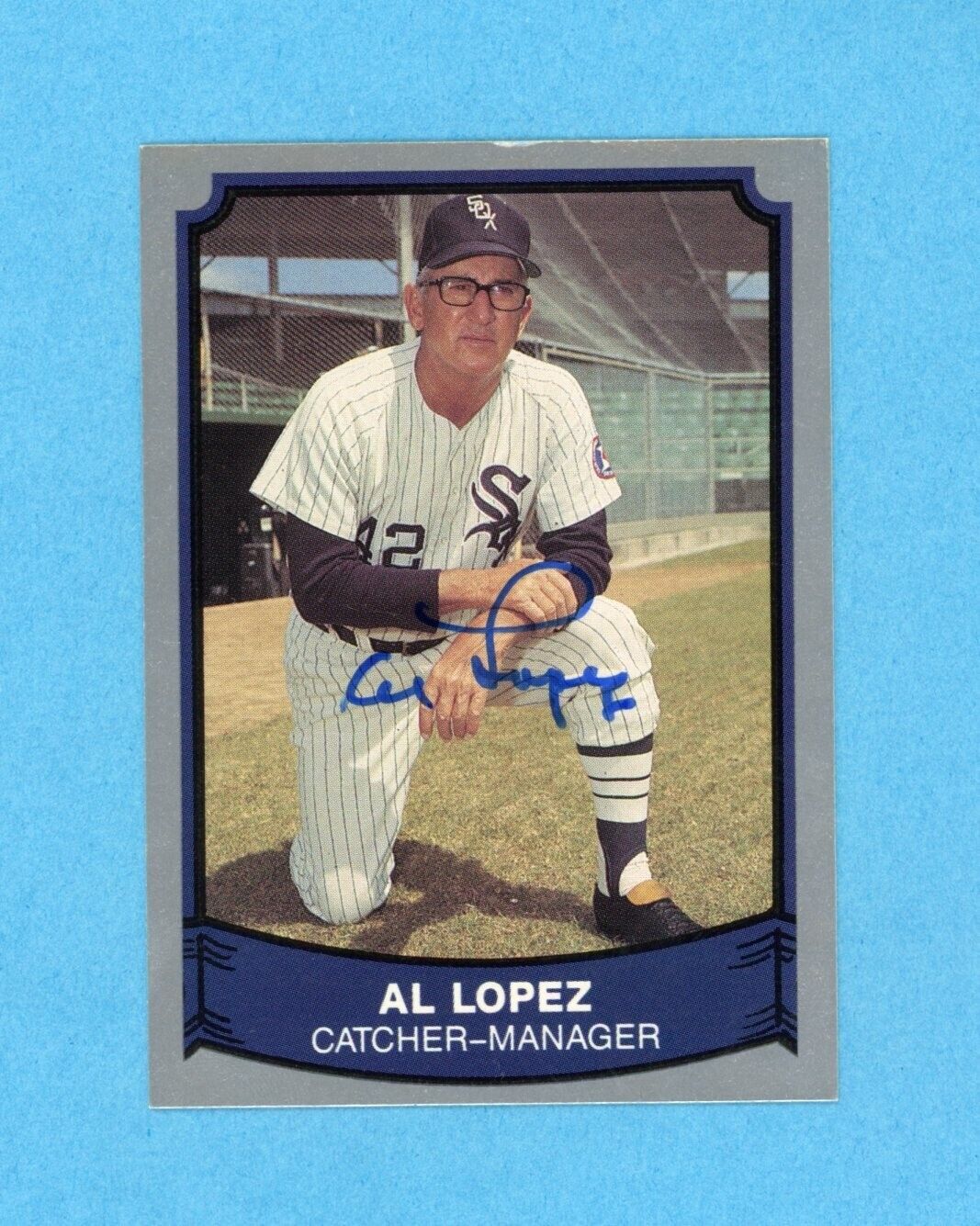 Al Lopez Chicago White Sox 1989 Pacific Legends 2 #197 Autographed Baseball Card