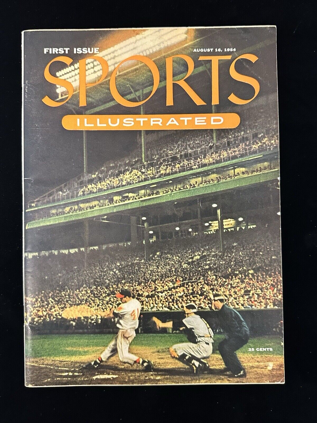 Aug 16 1954 FIRST ISSUE Sports Illustrated Magazine w/ detached 54T Cards Insert