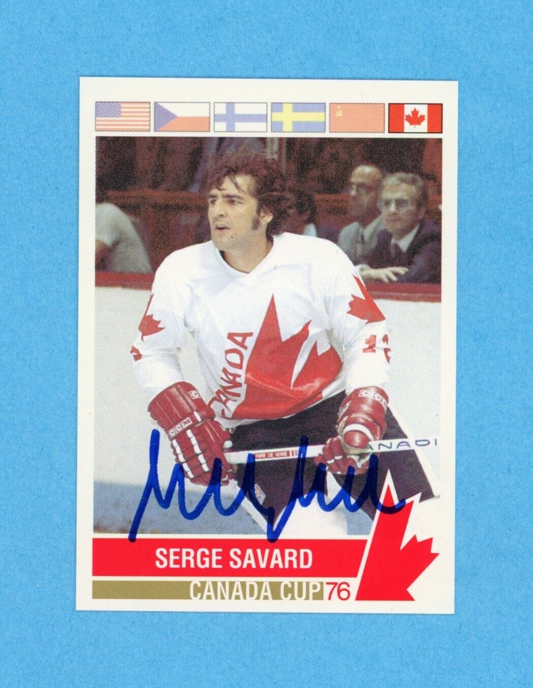 Serge Savard Signed 1992 Future Trend Card #117 • Auto w B&E Hologram