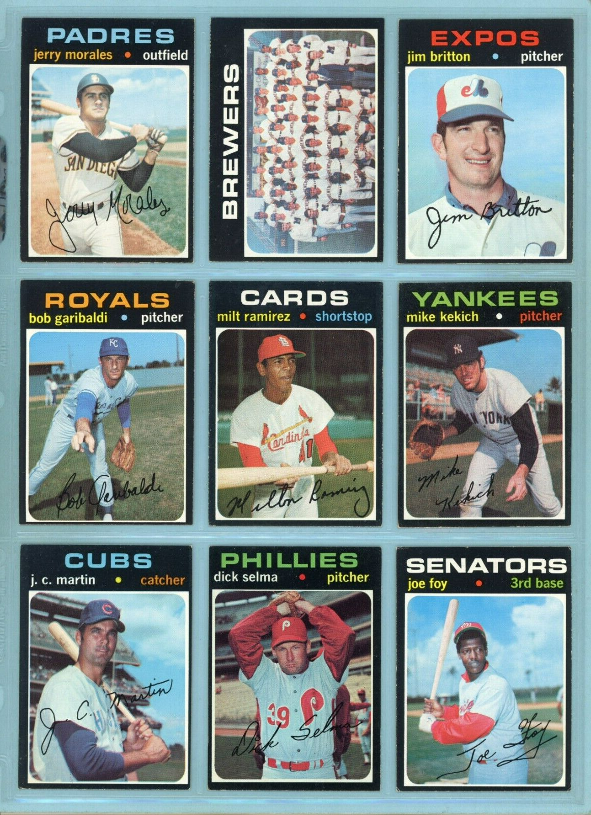 1971 Topps Starter Set Lot of 90 Different High Number Baseball Cards Ex/Mt sbsl