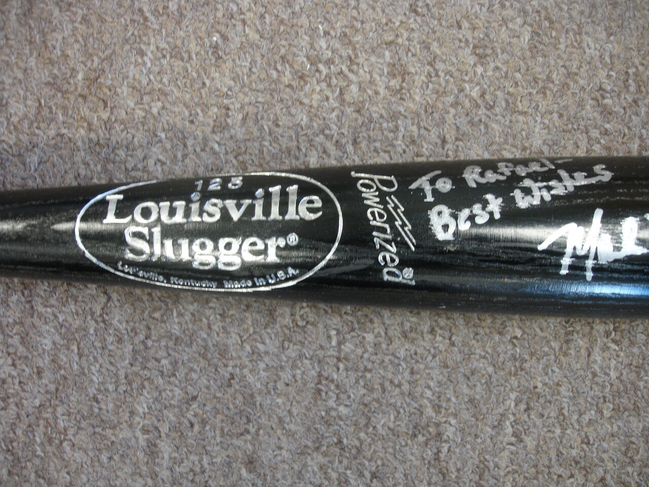 Mark Teixeira Texas Rangers Game Issued Autographed Louisville Slugger M356 Bat