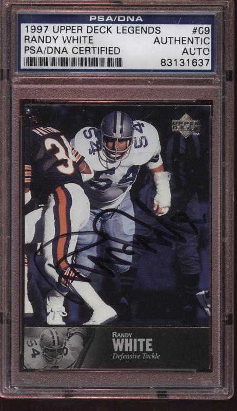 1997 Upper Deck #69 Randy White Autograph PSA Authentic