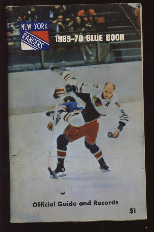 1969/70 NHL New York Rangers Yearbook