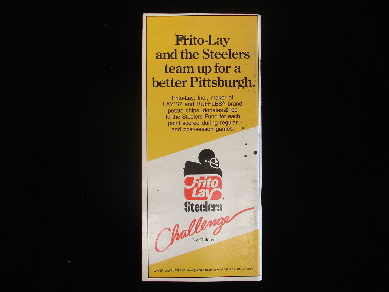 1984 Pittsburgh Steelers Football Media Guide