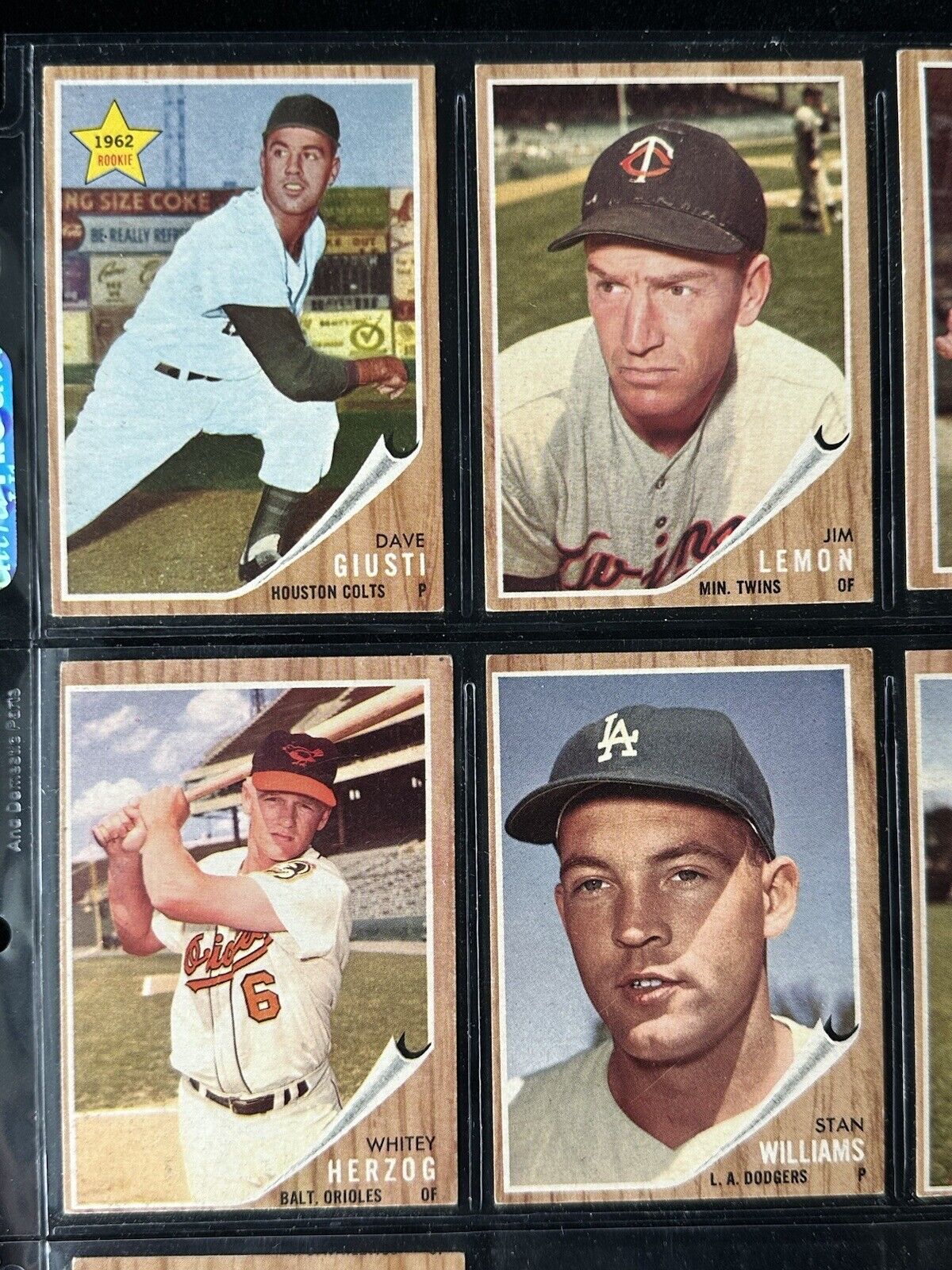 1962 Topps Starter Set Lot of 232 Different Baseball Cards w/Semi Stars Weak EX