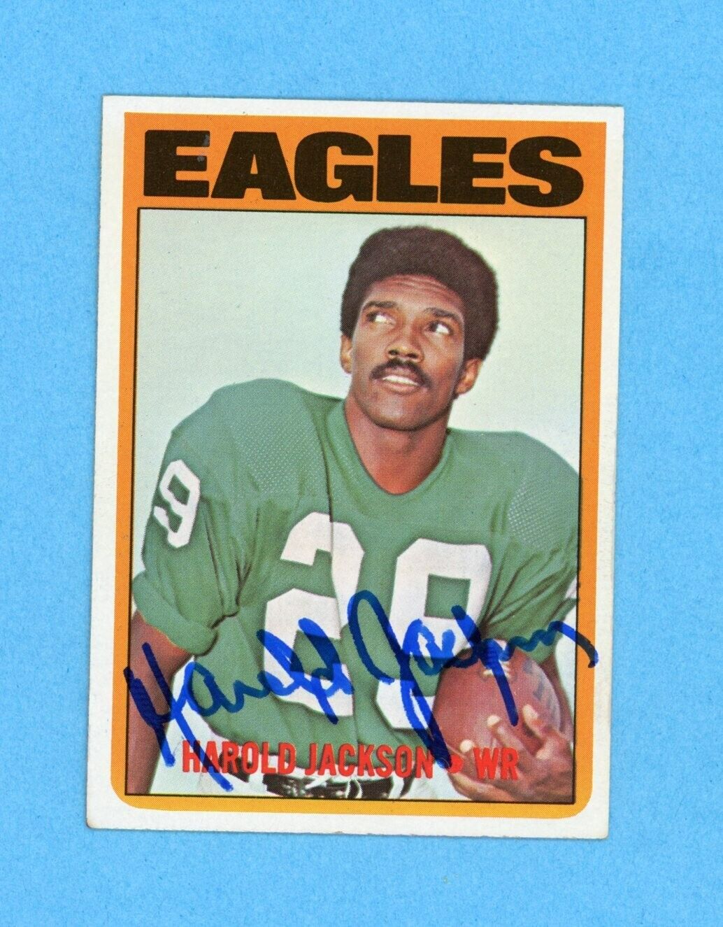 Harold Jackson Philadelphia Eagles 1972 Topps #146 Autographed Football Card