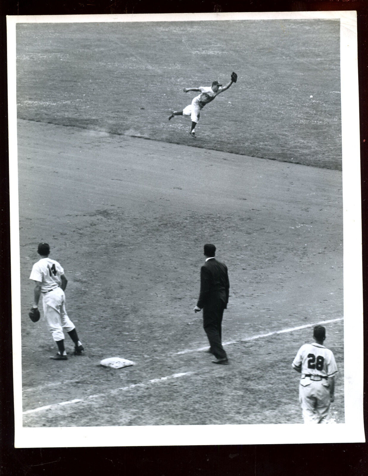 Vintage Original Barney Stein 8 X 10 Photo Gil Hodges Brooklyn Dodgers