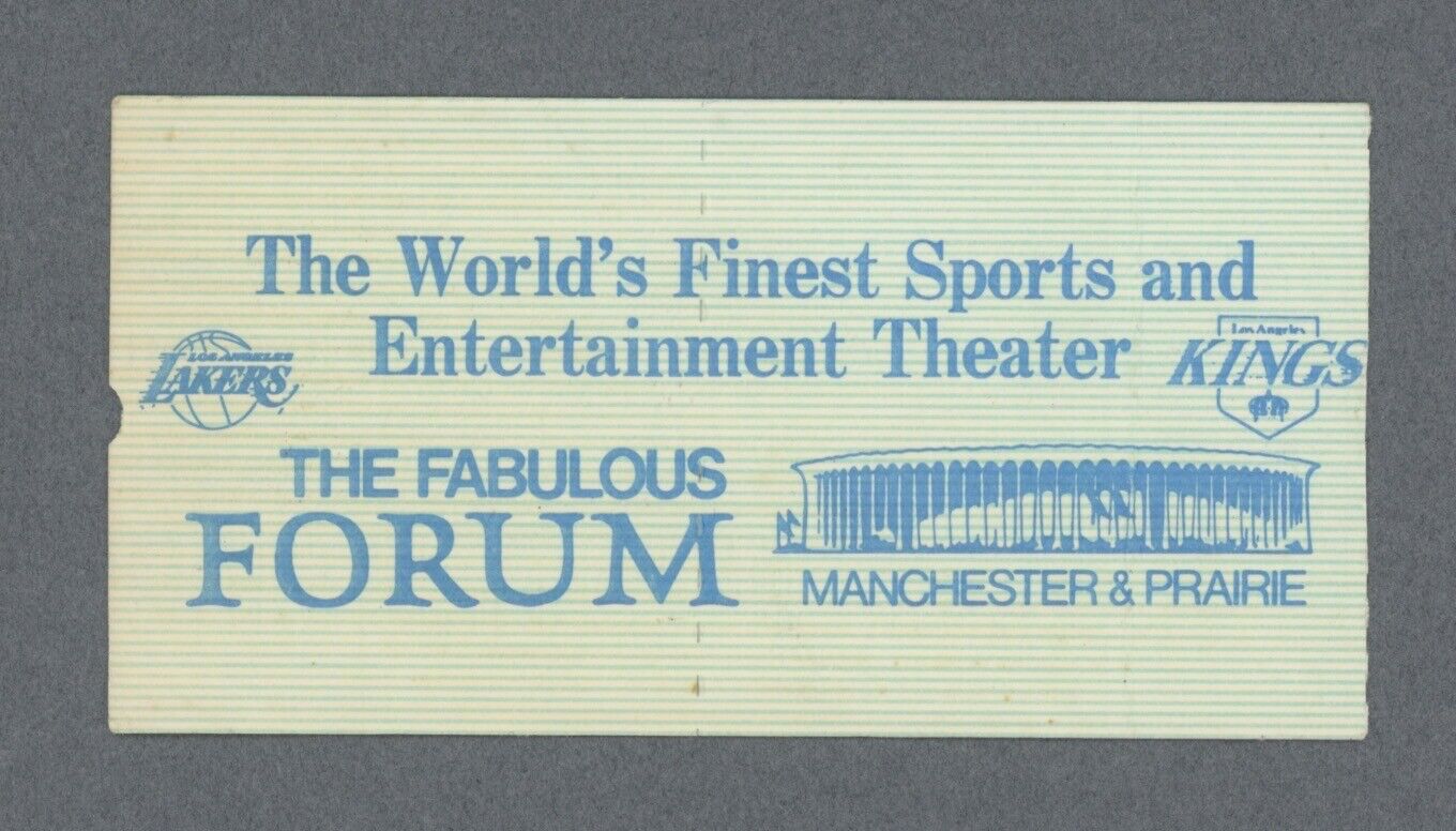 2/10/81 NHL All-Star Game Ticket Stub at L.A.