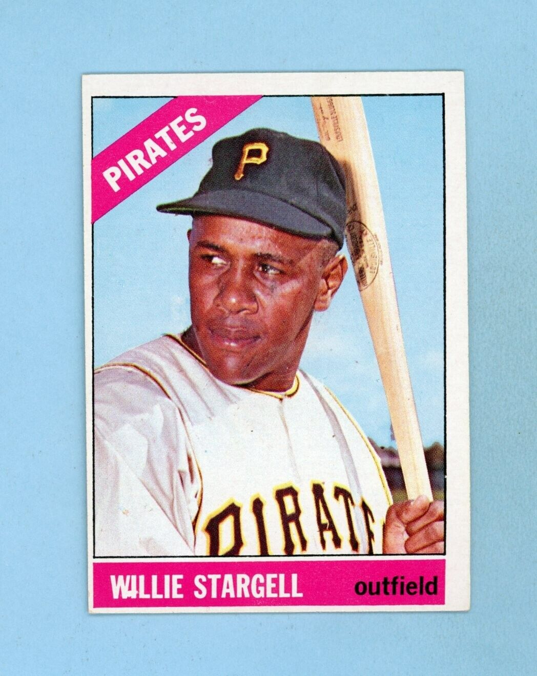 1966 Topps #255 Willie Stargell Pittsburgh Pirates Baseball Card NM o/c