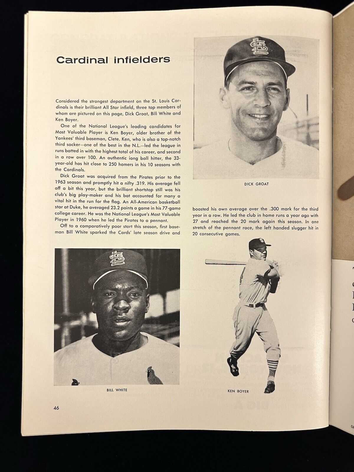 1964 New York Yankees World Series Program vs St. Louis Cardinals EX-MT unscored